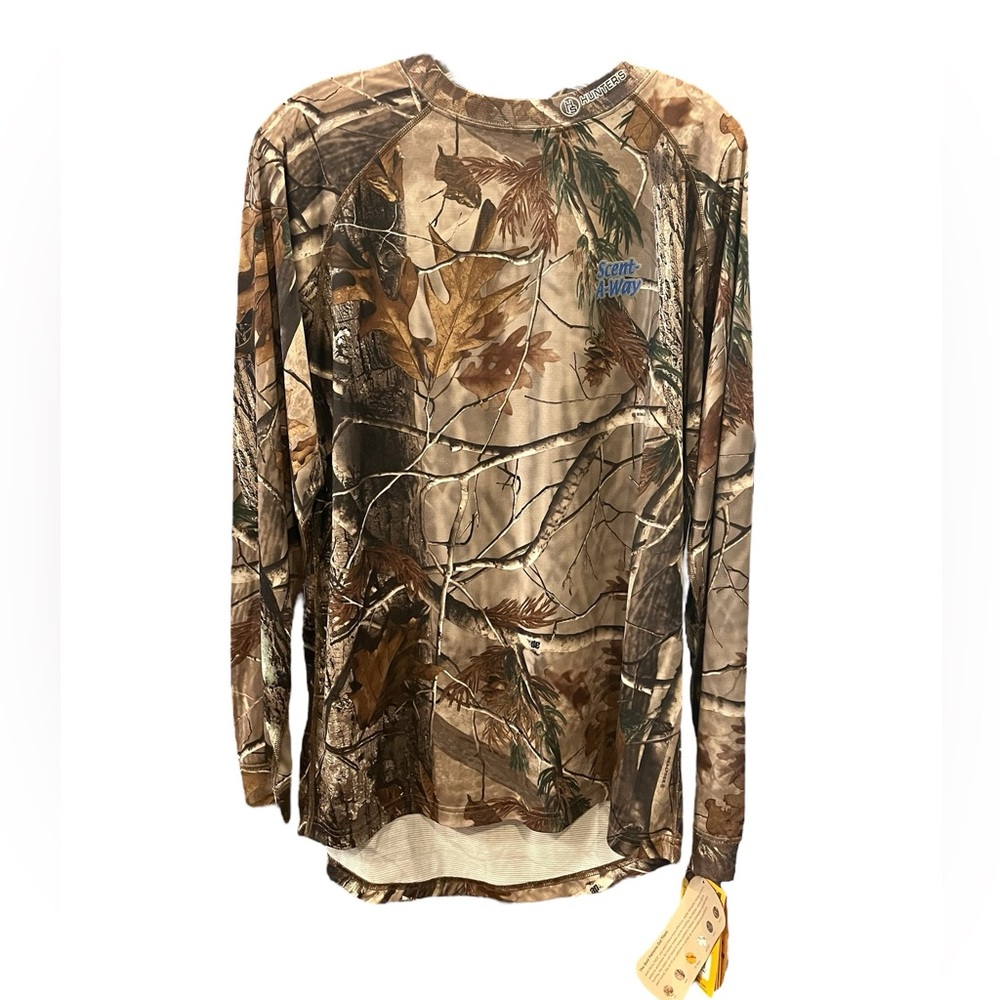 NWT Hunter’s Specialties Scent-A-Way Long Sleeve Camo Tee Size XL